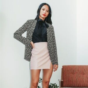 Miss Punctuality Black and Pink Lightweight Blazer